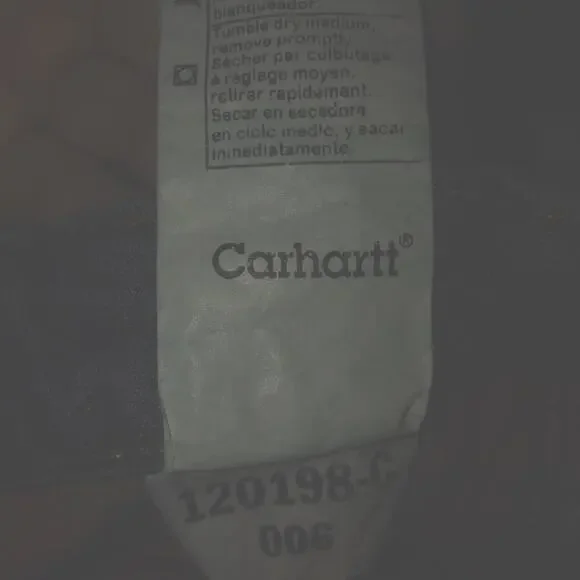 Carhartt Flannel Lined Denim Jeans WB172 Womens Sz 18 Original Fit Straight Leg - Picture 9 of 10